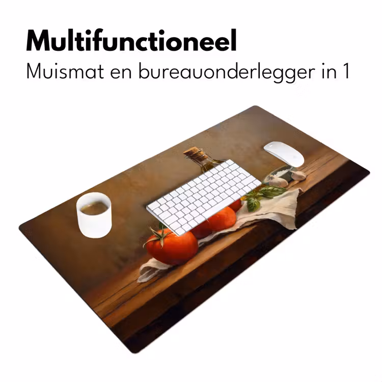 Bureau onderlegger - Tomaten - Olijfolie - Stilleven — 6