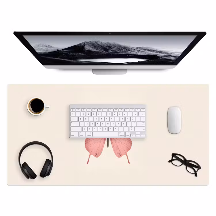Bureau onderlegger - Vlinder - Illustratie - Roze — 3