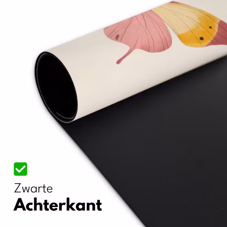 Bureau onderlegger - Vlinder - Illustratie - Roze — 4
