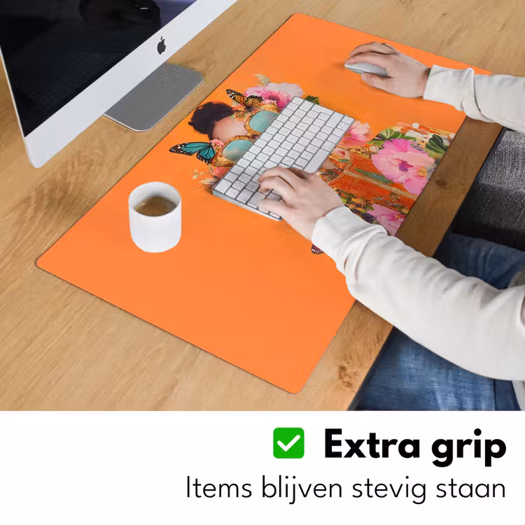 Bureau onderlegger - Vlinders - Vrouw - Zonnebril - Kleurrijk — 5