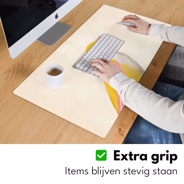Bureau onderlegger - Vogel - Minimalistisch - Geel — 5