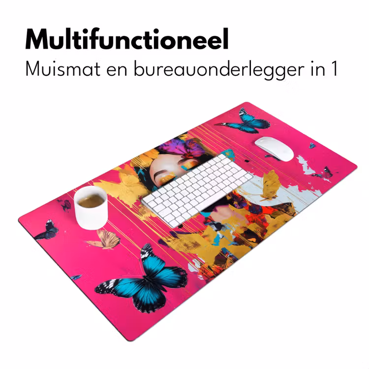 Bureau onderlegger - Vrouw - Abstract - Kleurrijk — 6