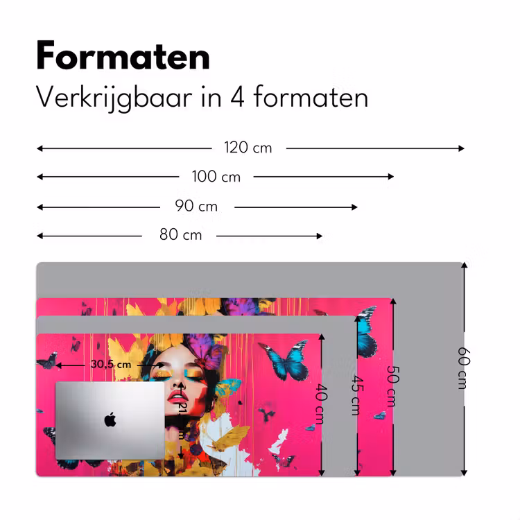 Bureau onderlegger - Vrouw - Abstract - Kleurrijk — 7