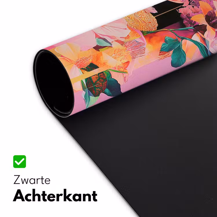 Bureau onderlegger - Vrouw - Bloemen - Paars - Abstract — 4