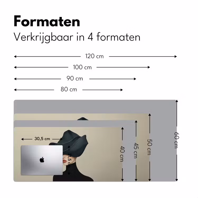 Bureau onderlegger - Vrouw - Groen - Hoed — 7