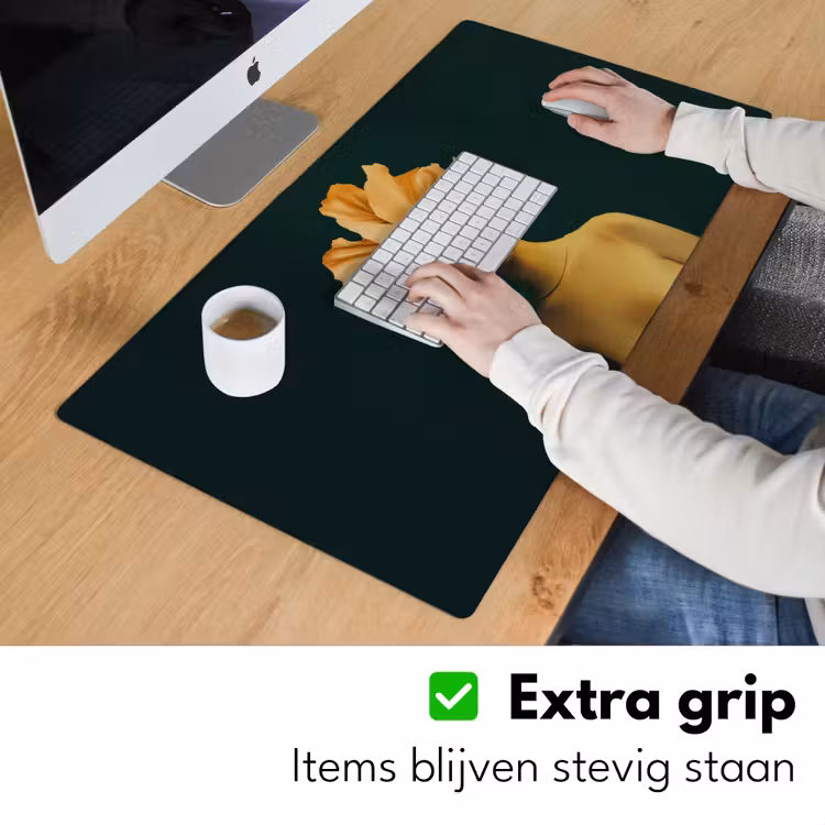 Bureau onderlegger - Vrouw - Hoed - Geel — 5