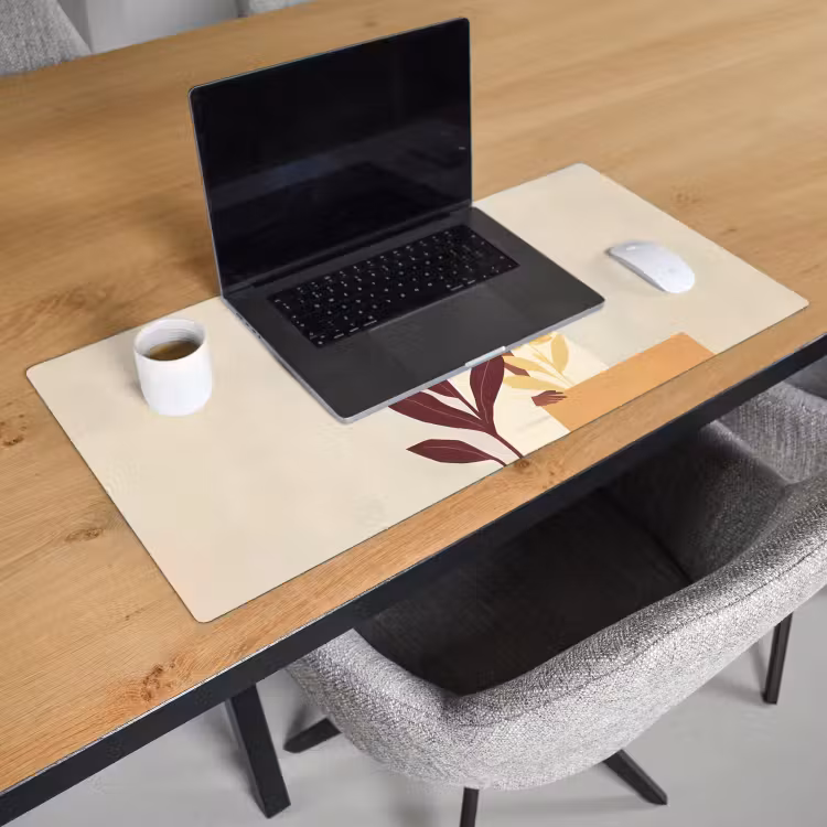 Bureau onderlegger - Vrouw - Minimalistisch - Bloem — 2