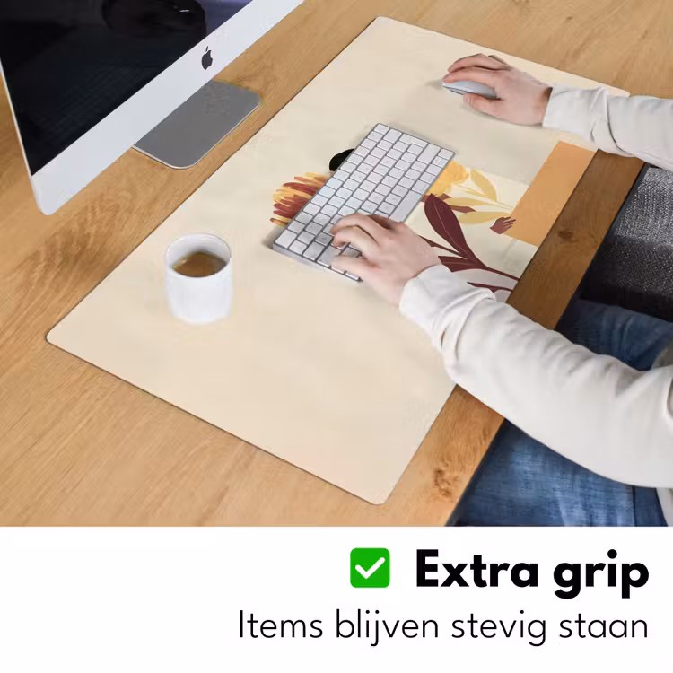 Bureau onderlegger - Vrouw - Minimalistisch - Bloem — 5