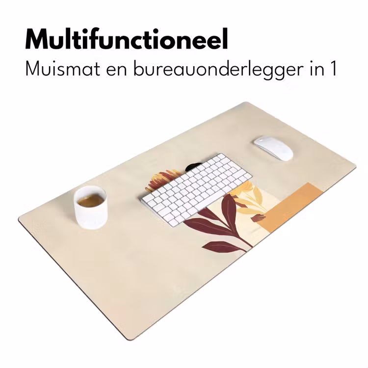 Bureau onderlegger - Vrouw - Minimalistisch - Bloem — 6
