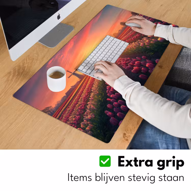 Bureau onderlegger - Windmolen - Zonsondergang - Landschap — 5