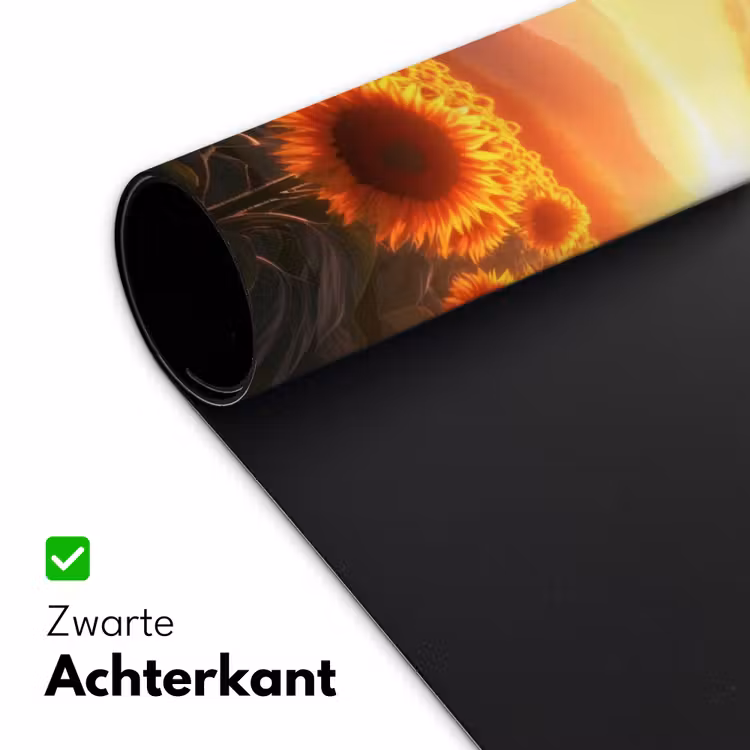 Bureau onderlegger - Zonnebloemen - Zonsondergang - Landschap — 4