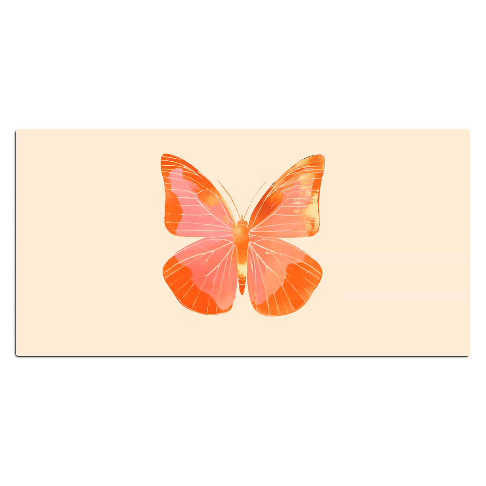 Bureau onderlegger - Vlinder - Minimalistisch - Roze — 1