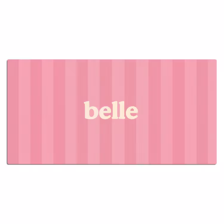 Bureau onderlegger - Roze - Gestreept - Belle — 1