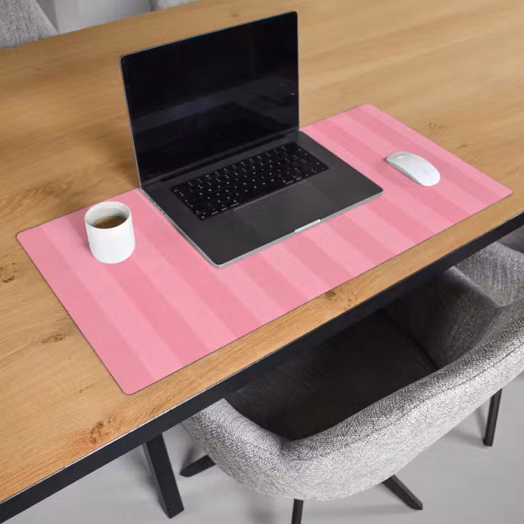 Bureau onderlegger - Roze - Gestreept - Belle — 2