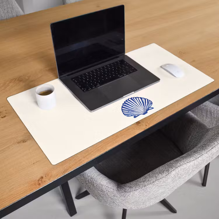 Bureau onderlegger - Schelpen - Blauw - Patroon — 2
