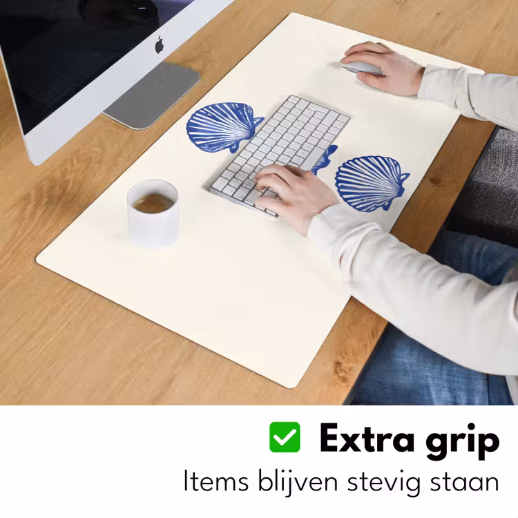 Bureau onderlegger - Schelpen - Blauw - Patroon — 5