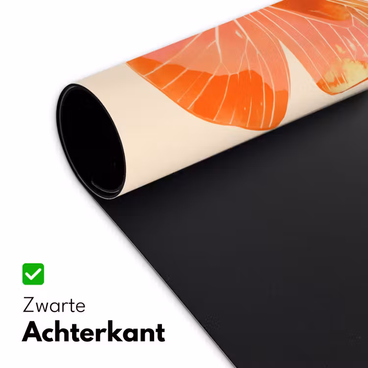 Bureau onderlegger - Vlinder - Minimalistisch - Roze — 4