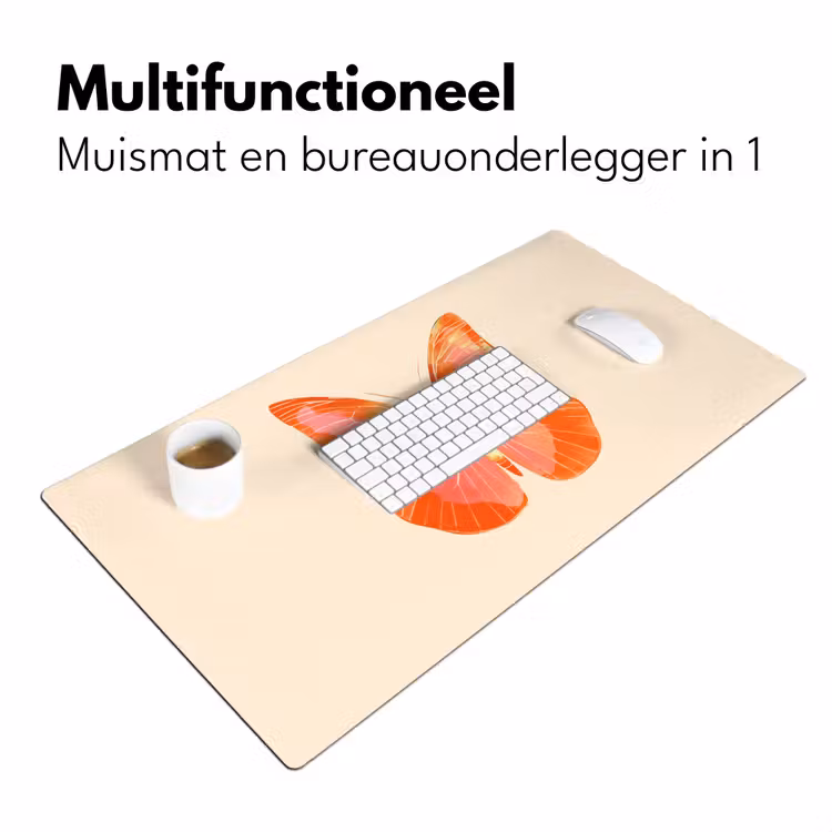 Bureau onderlegger - Vlinder - Minimalistisch - Roze — 6