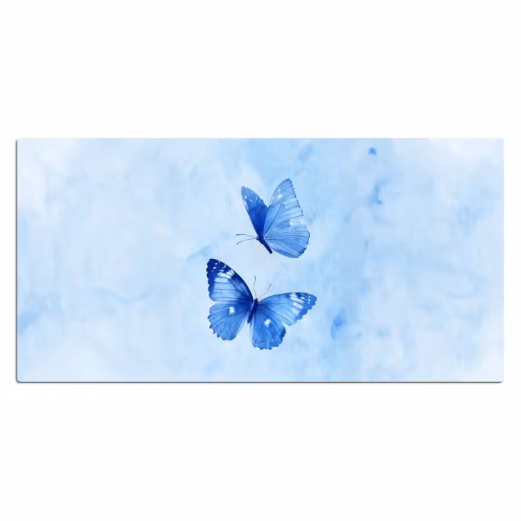 Bureau onderlegger - Vlinders - Sierlijk - Blauw — 1