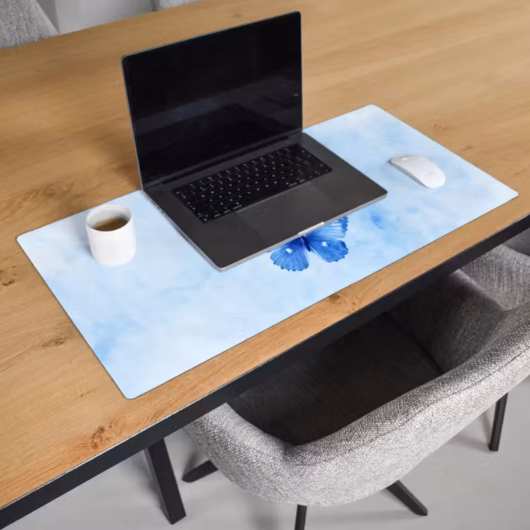 Bureau onderlegger - Vlinders - Sierlijk - Blauw — 2
