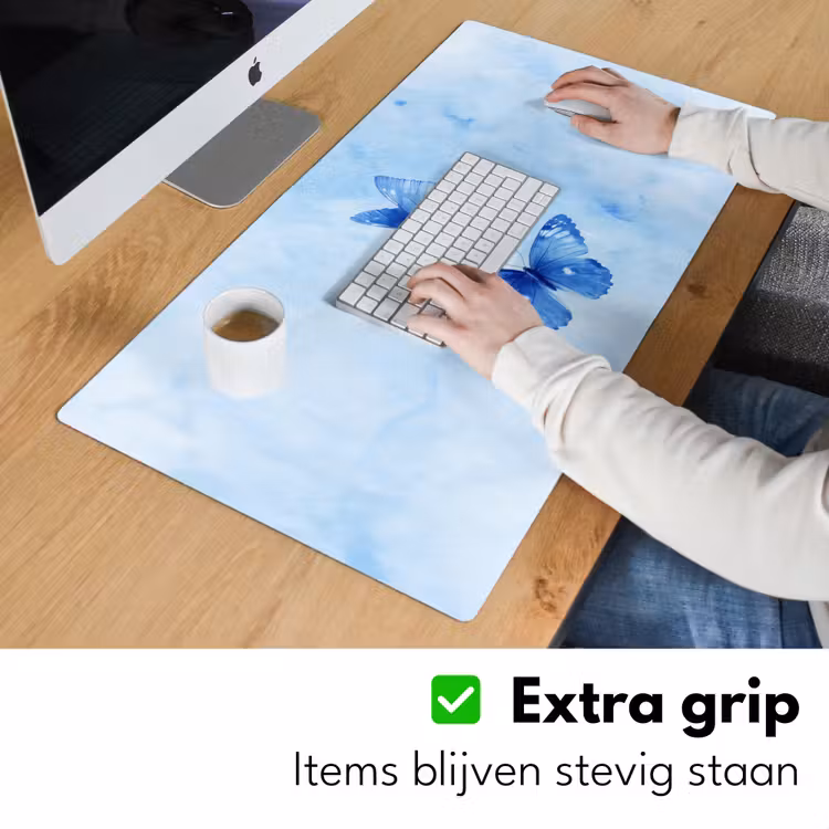 Bureau onderlegger - Vlinders - Sierlijk - Blauw — 5