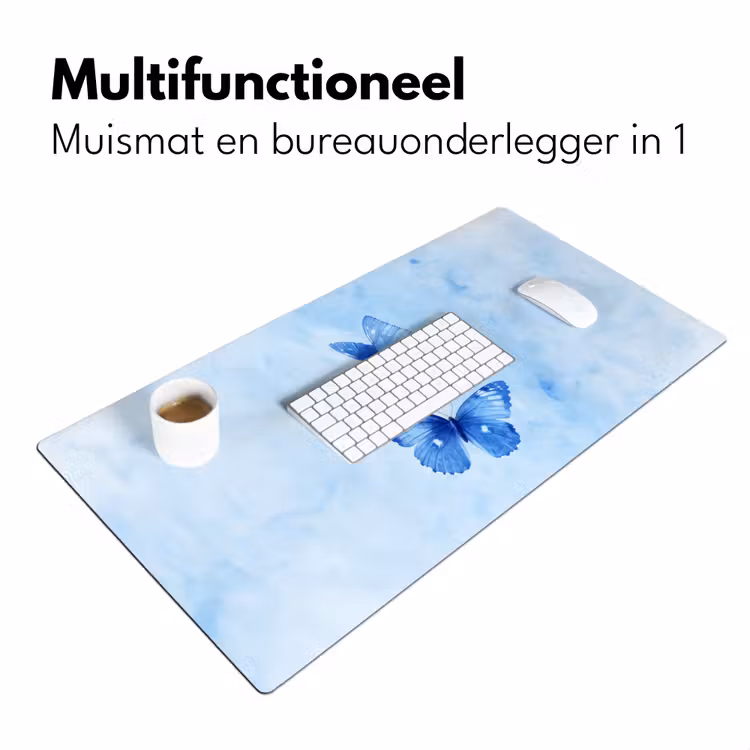 Bureau onderlegger - Vlinders - Sierlijk - Blauw — 6