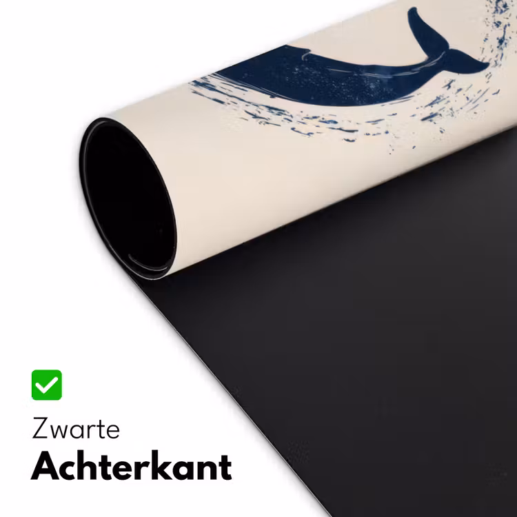 Bureau onderlegger - Walvissen - Spetters - Cirkel - Donkerblauw — 4