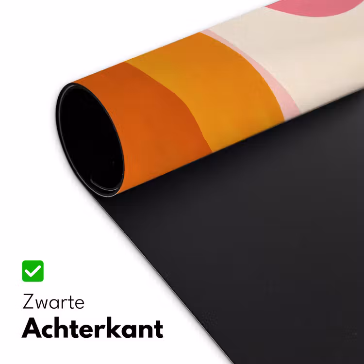 Bureau onderlegger - Zon - Heuvels - Abstract - Roze — 4