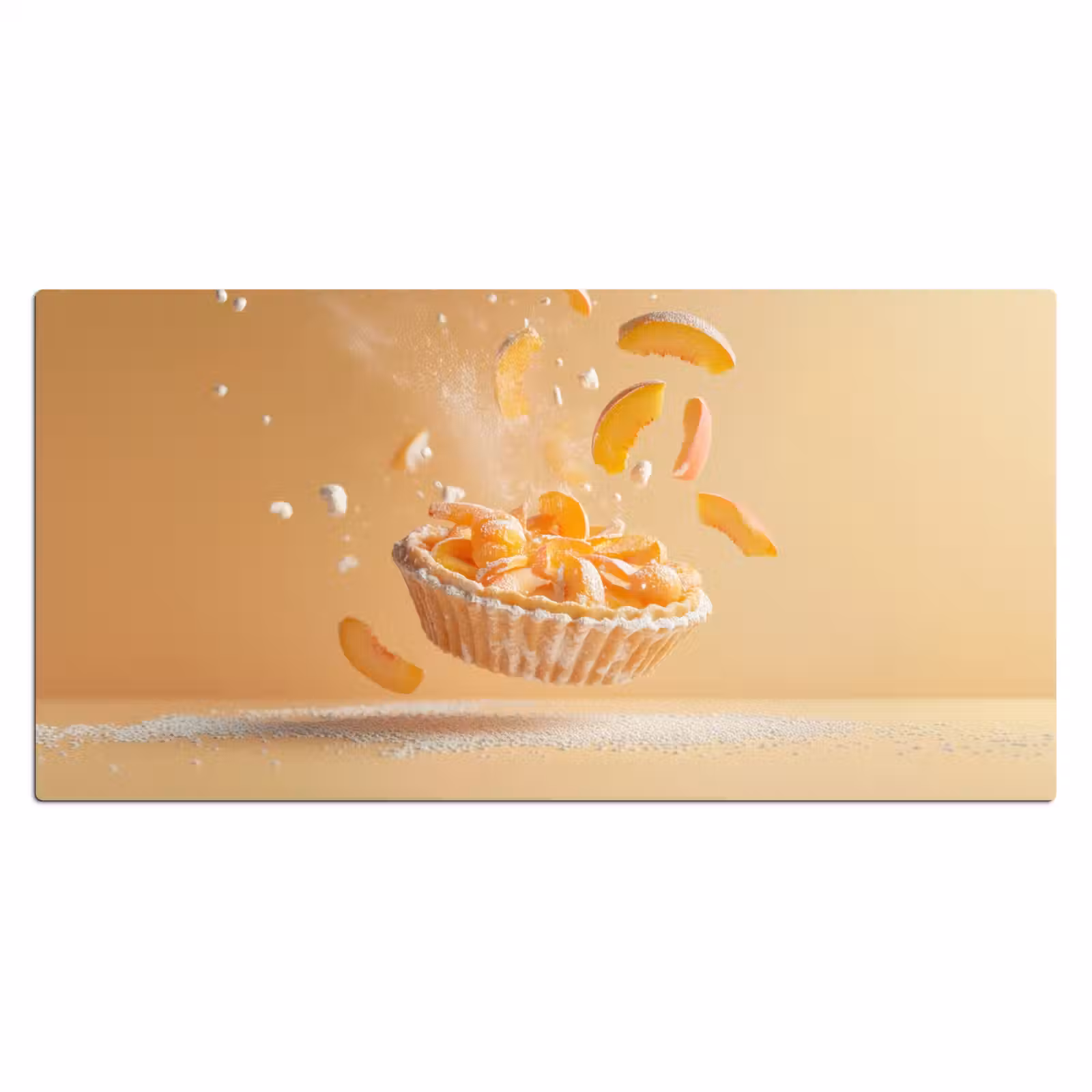 Bureau onderlegger - Peach - Eten - Taart - Oranje — 1