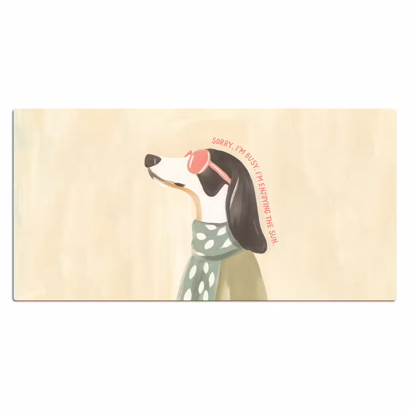 Bureau onderlegger - Quote - Hond - Zonnebril — 1