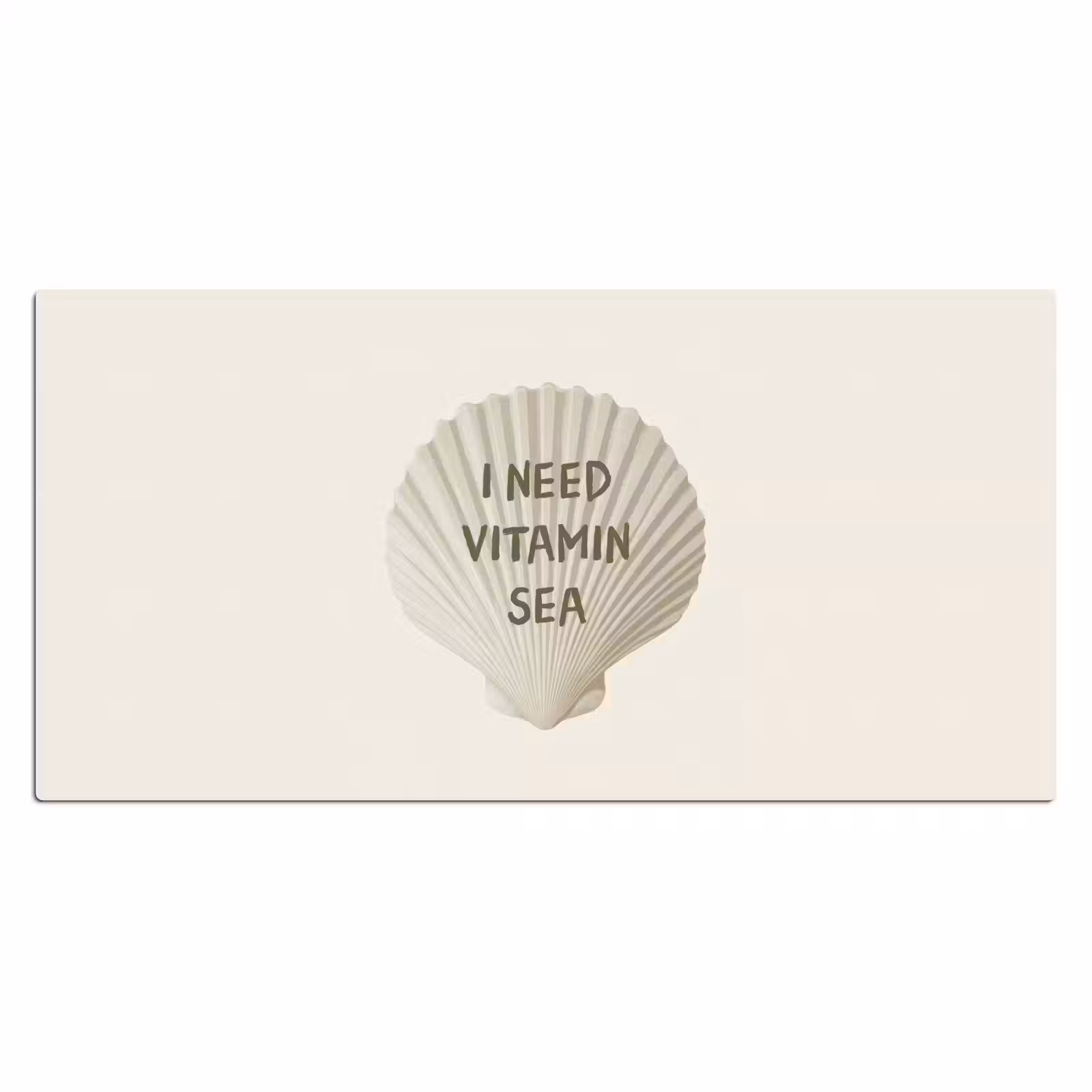 Bureau onderlegger - Schelp - Quote - Groen — 1