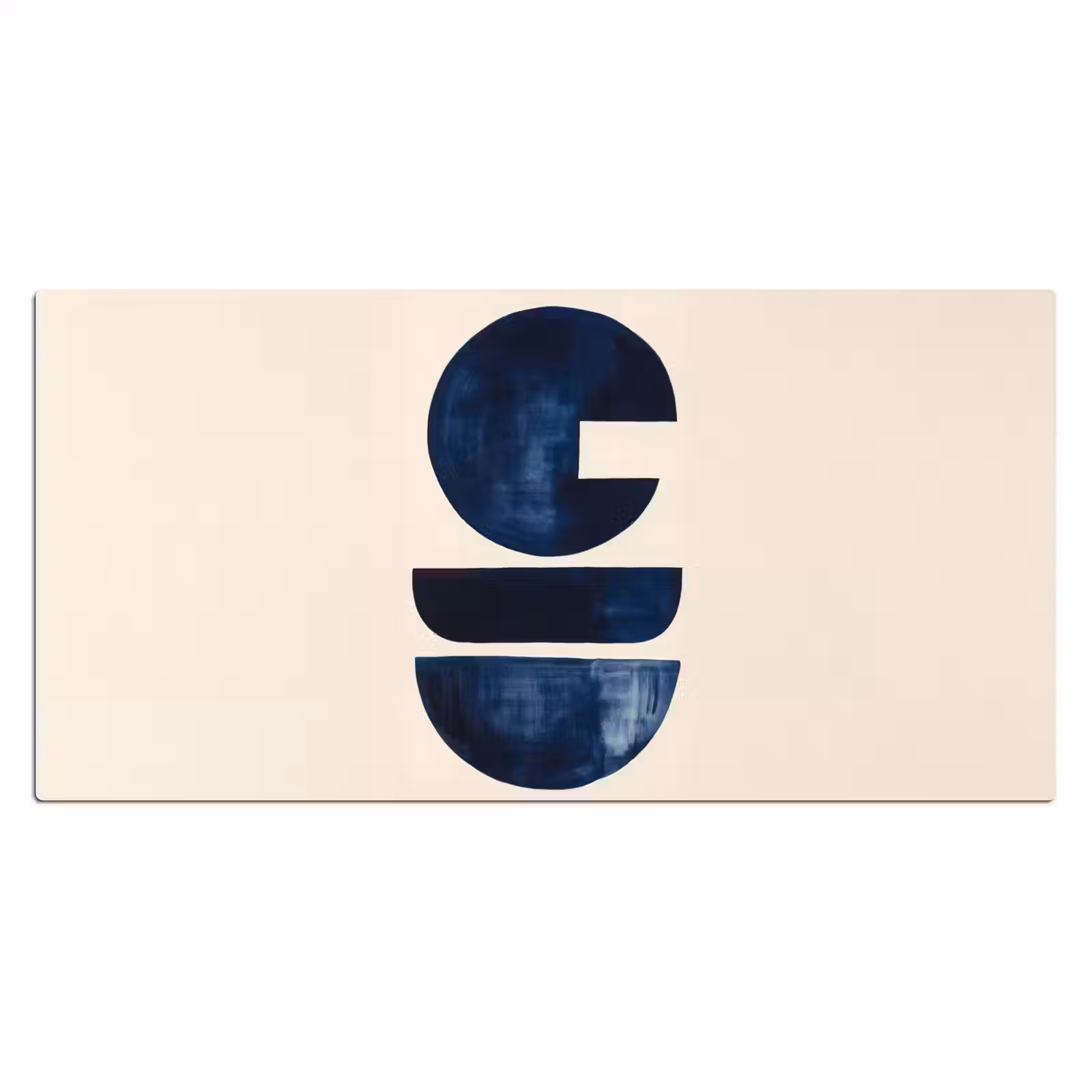 Bureau onderlegger - Vormen - Blauw - Abstract — 1