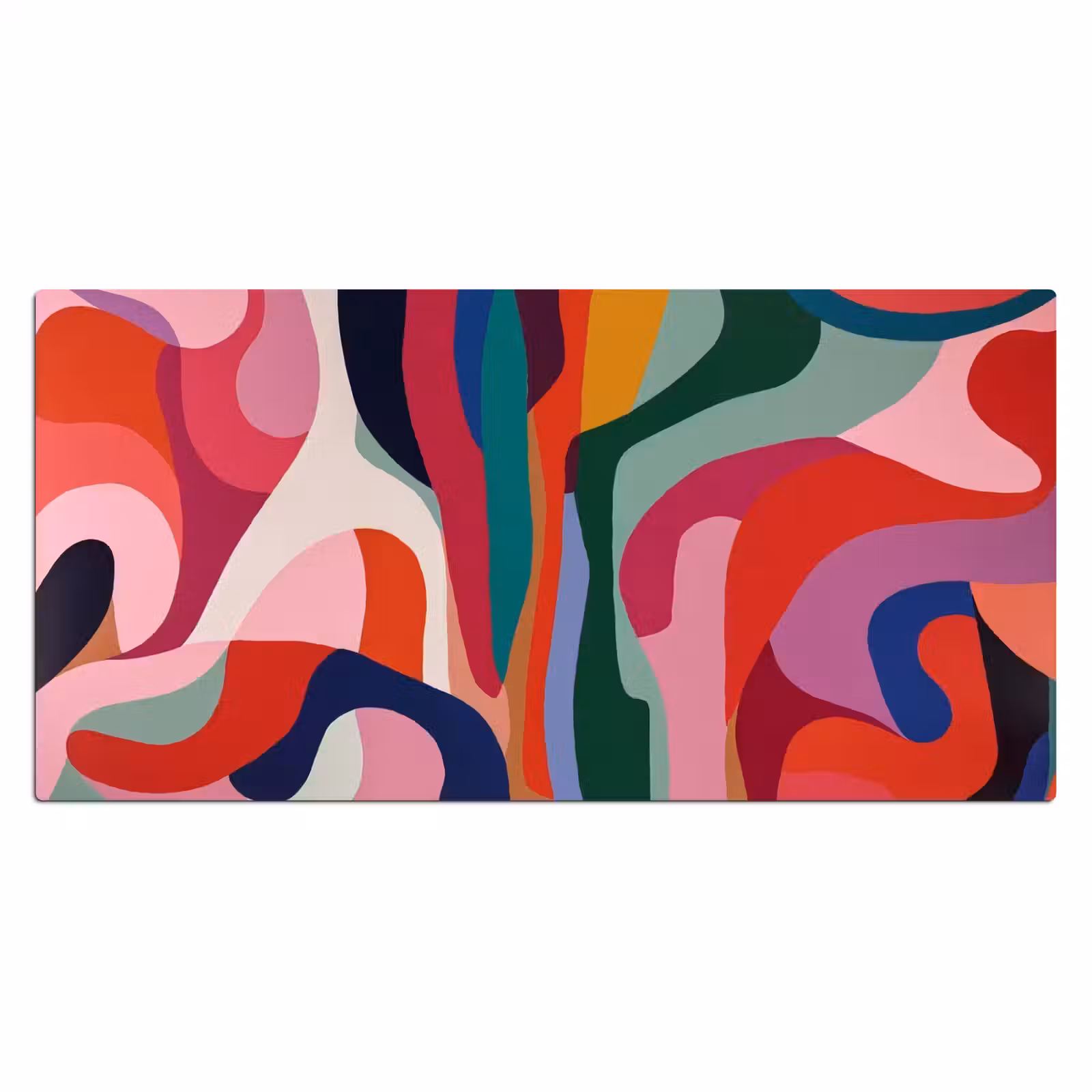 Bureau onderlegger - Vormen - Bochten - Kleurrijk - Abstract — 1