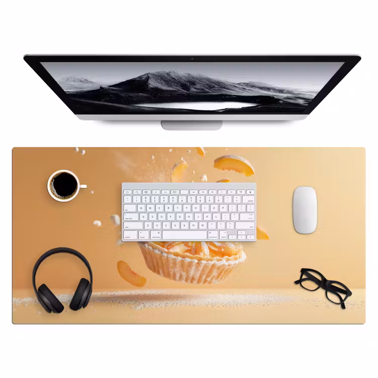 Bureau onderlegger - Peach - Eten - Taart - Oranje — 3