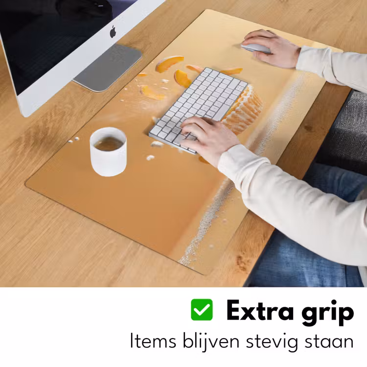 Bureau onderlegger - Peach - Eten - Taart - Oranje — 5