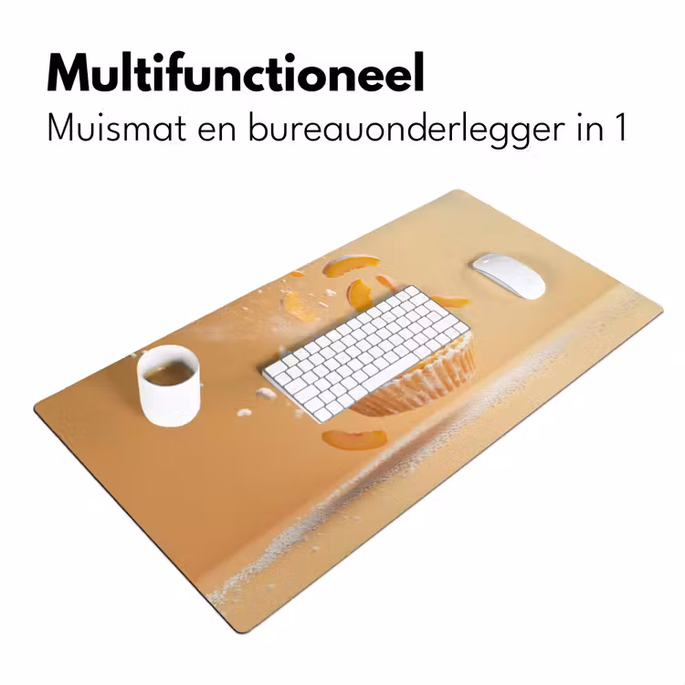 Bureau onderlegger - Peach - Eten - Taart - Oranje — 6