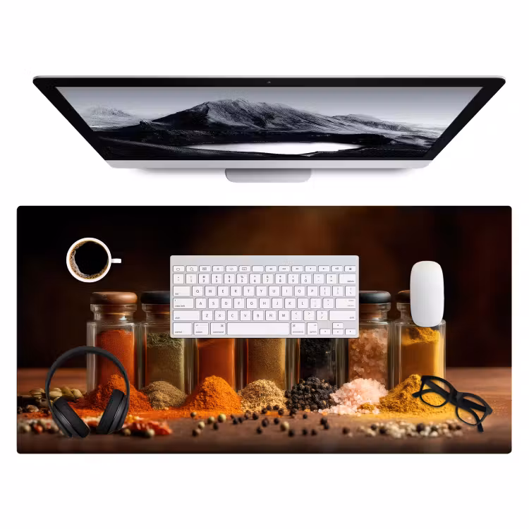Bureau onderlegger - Potjes - Kruiden - Specerijen - Korrels — 3