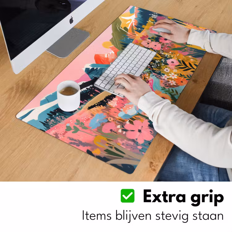 Bureau onderlegger - Rivier - Diepte - Bloemen — 5