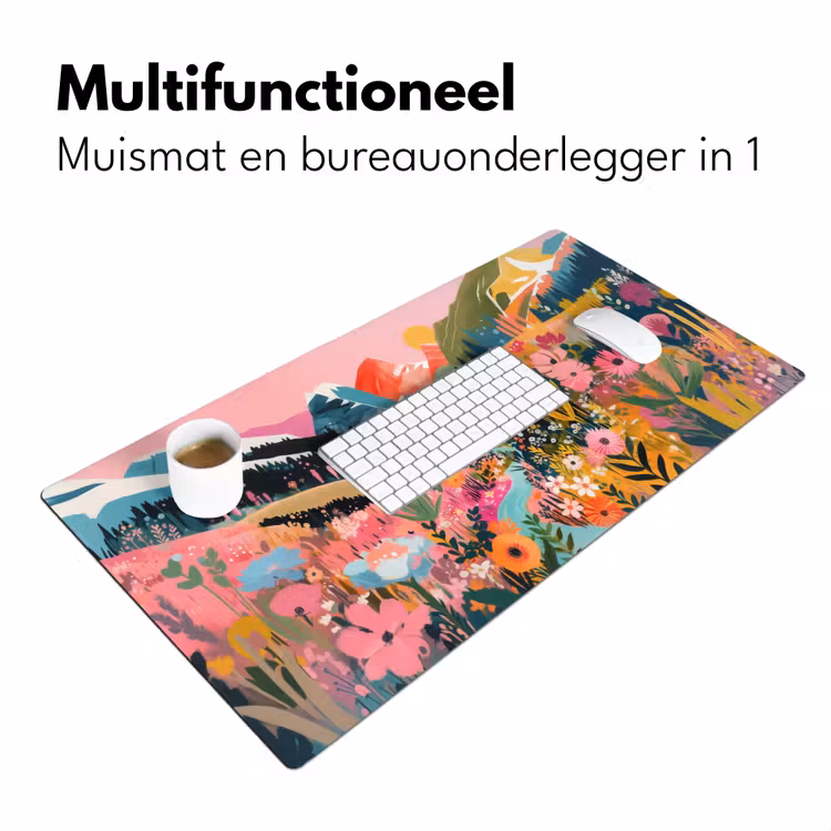 Bureau onderlegger - Rivier - Diepte - Bloemen — 6