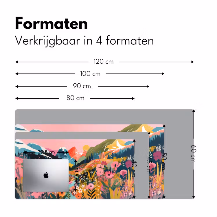Bureau onderlegger - Rivier - Diepte - Bloemen — 7