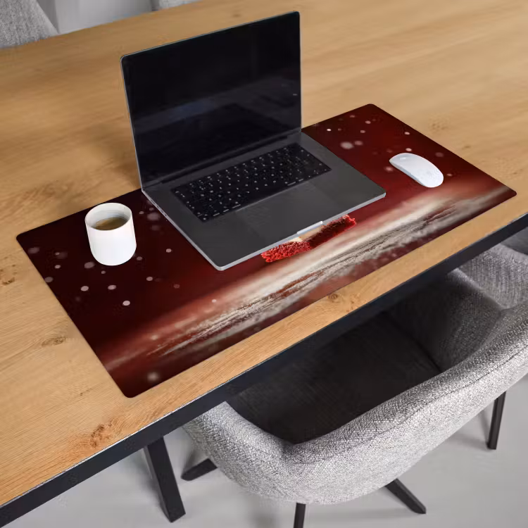 Bureau onderlegger - Rode - Velvet - Taart - Eten — 2