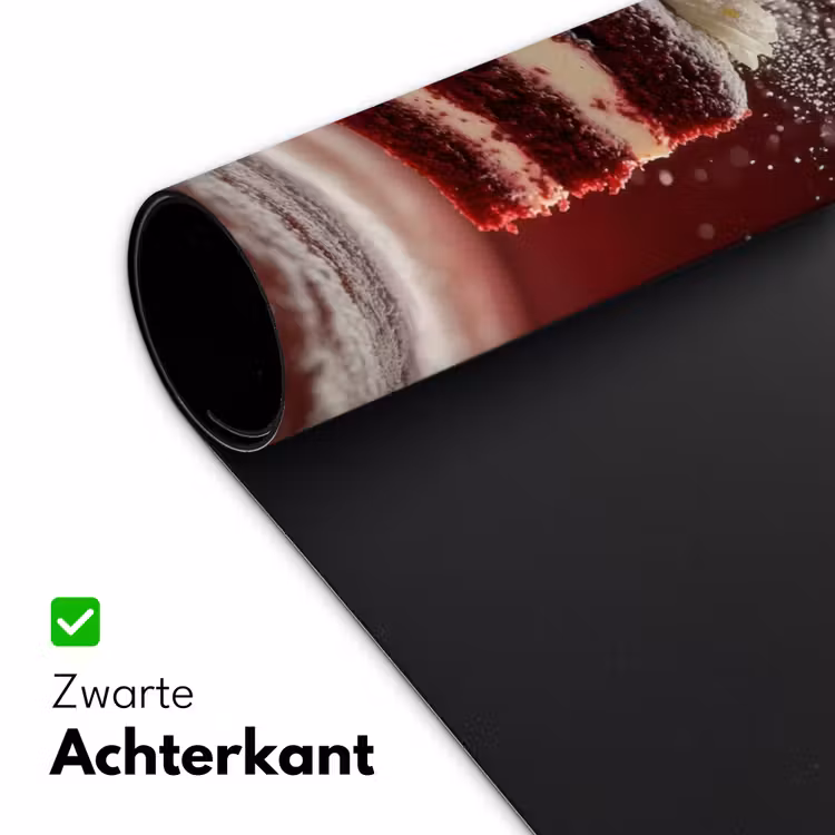 Bureau onderlegger - Rode - Velvet - Taart - Eten — 4