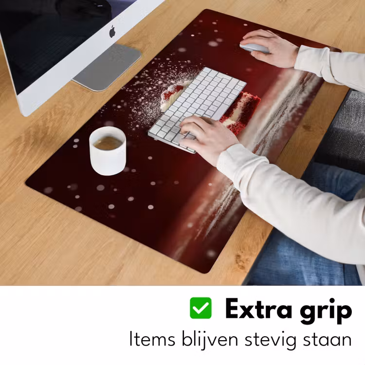 Bureau onderlegger - Rode - Velvet - Taart - Eten — 5