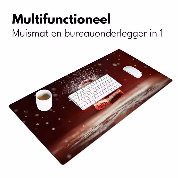 Bureau onderlegger - Rode - Velvet - Taart - Eten — 6