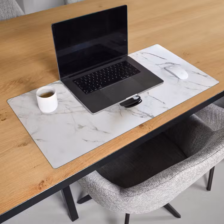 Bureau onderlegger - Schaakstuk - Loper - Zwart - Marmer — 2
