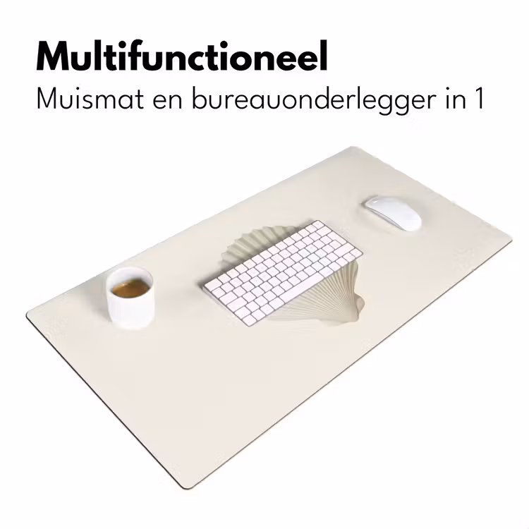 Bureau onderlegger - Schelp - Minimalistisch - Wit — 6