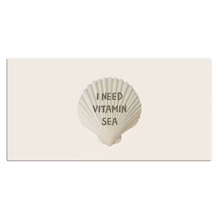 Bureau onderlegger - Schelp - Quote - Groen — 1