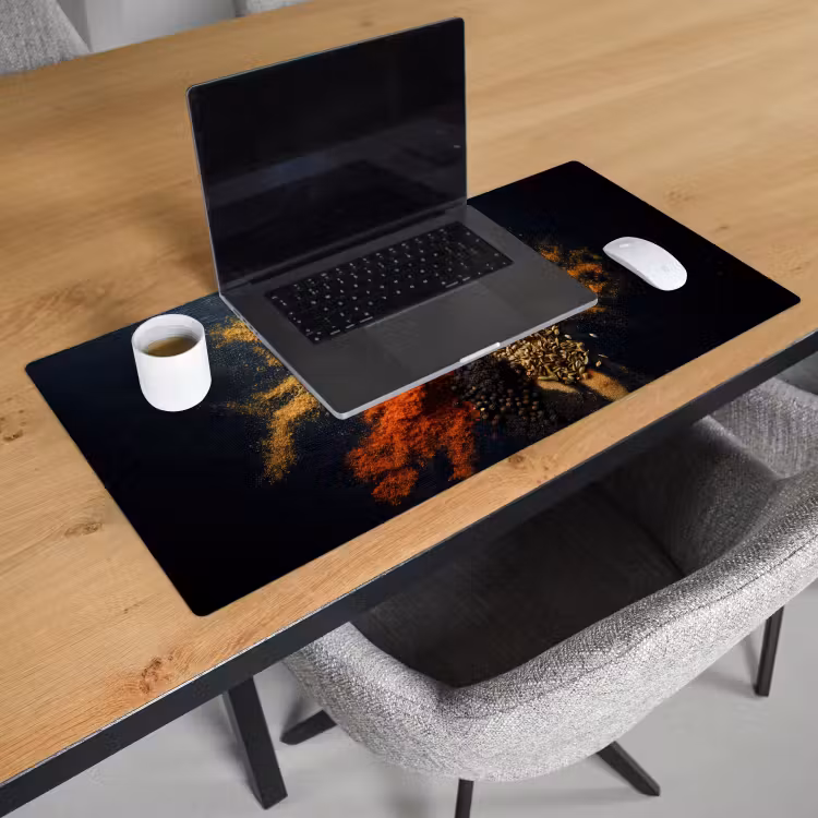 Bureau onderlegger - Specerijen - Explosie - Oranje — 2