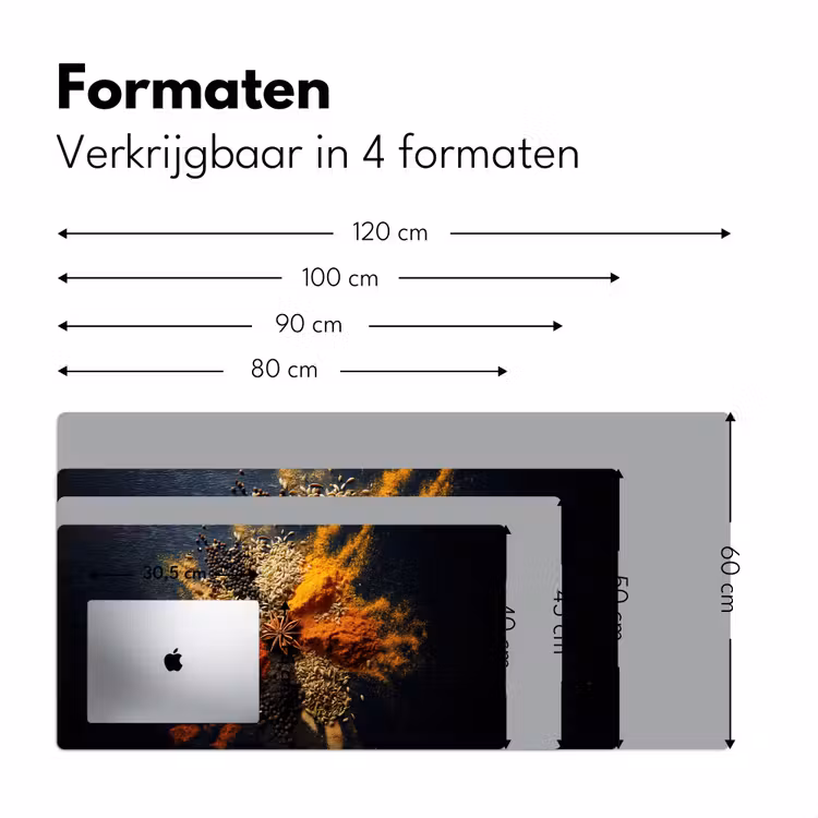 Bureau onderlegger - Specerijen - Explosie - Oranje — 7