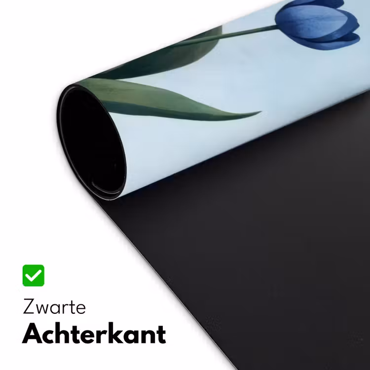 Bureau onderlegger - Tulpen - Blauw - Bladeren — 4